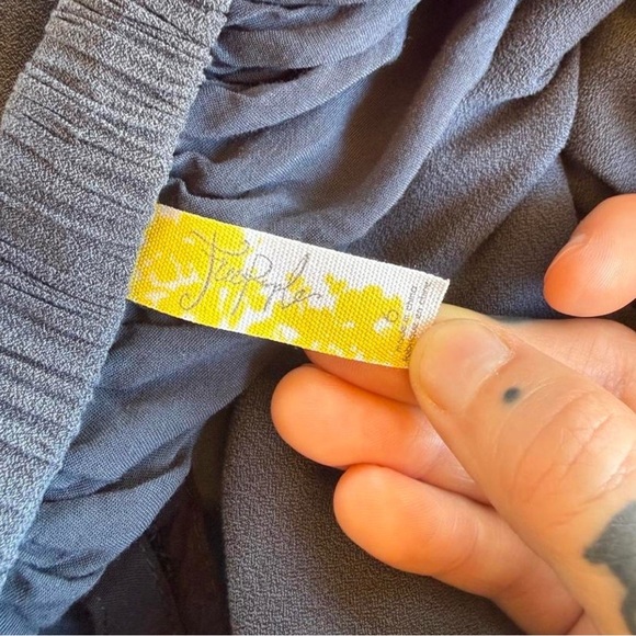 Free People Size 6 Maxi Backless Gray High Neckline Dress - Picture 6 of 6